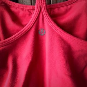Pink Lululemon Y tank